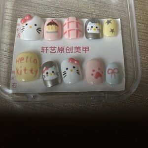 Hello Kitty Kids Nail Art Set - Pink, Yellow, and White
